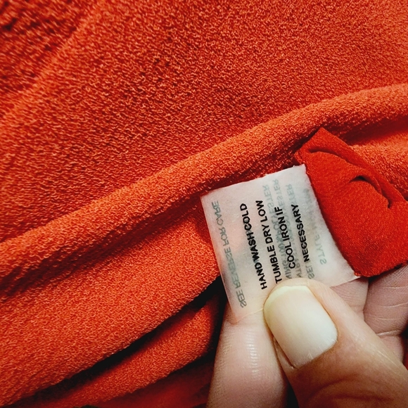 SugarLips red black crepe Peter pan collar dress size large - Picture 7 of 7